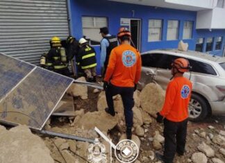 COPECO despliega equipos de emergencia tras incendio y derrumbe en bodegas del Anillo Periférico