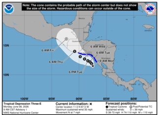 Copeco pide a la población mantenerse atenta ante posible formación de una depresión tropical en la zona sur