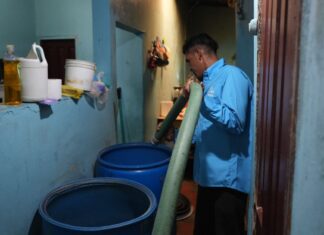 AMDC y UMAPS distribuyen más de 20 mil galones de agua potable a familias de Las Ayestas y El Bosque