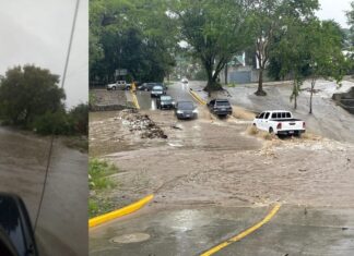 Fuertes lluvias provocan inundaciones y dejan una víctima mortal en San Pedro Sula