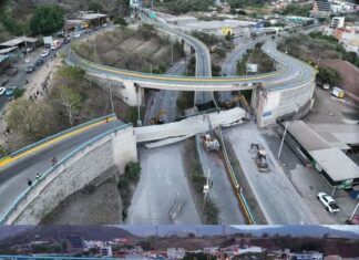 SIT promete rehabilitar puente Juan Manuel Gálvez en dos meses y anuncia nuevas obras viales