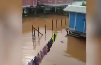 Lluvias provocan inundaciones y dejan unas 3,700 personas afectadas en Gracias a Dios