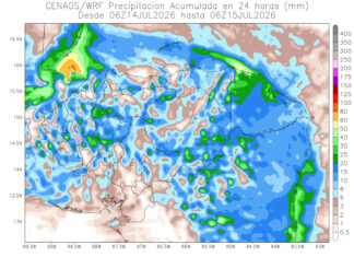 Copeco pronostica lluvias con actividad eléctrica para gran parte del país