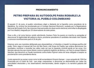 Foro Madrid denuncia presunto intento de desconocer resultados electorales en Colombia