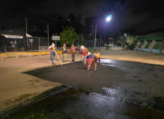 AMDC inicia rehabilitación y bacheo de calles internas de la Villa Olímpica