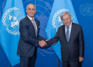 Guterres y Asfura abordan lucha contra la corrupción y cambio climático en reunión en la ONU