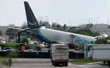 Amazon confirma incidente de avión de carga en Miami que deja cinco personas fallecidas