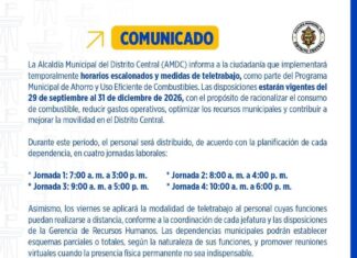 AMDC implementará teletrabajo y horarios escalonados para reducir consumo de combustible