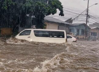 Inundaciones afectan a 282 viviendas tras fuertes lluvias en San Pedro Sula